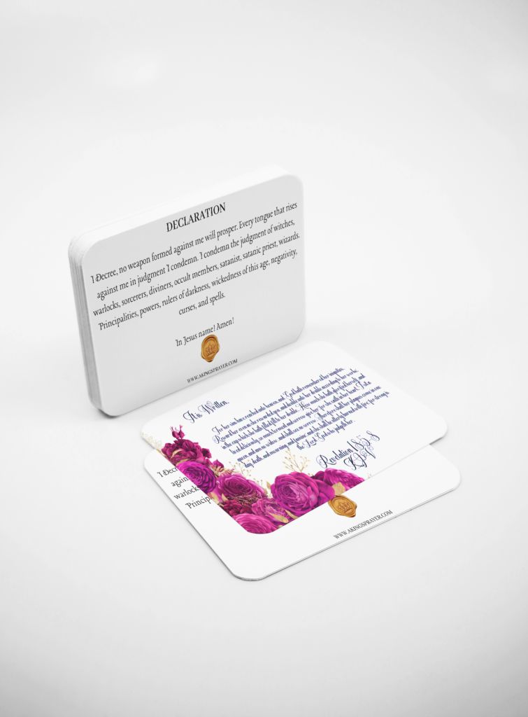 Ebook & hard copy prayer cards set